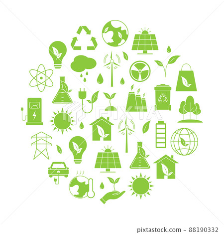 Green energy icons_11 Green energy icons_11 88190332