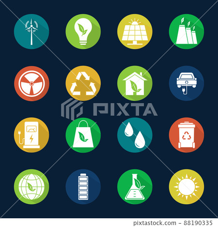 Green energy icons_09 Green energy icons_09 88190335
