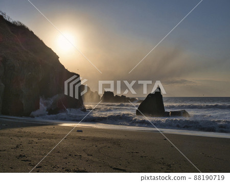 Coastal sandy beach Asahi 88190719