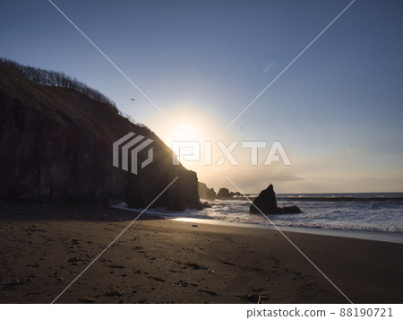 Coastal sandy beach Asahi 88190721