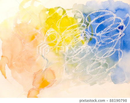 Watercolor painting Swirl pattern like a crayon Watercolor painting Swirl pattern like a crayon 88190798