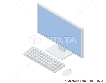 台式電腦插圖等距無主線 88191631