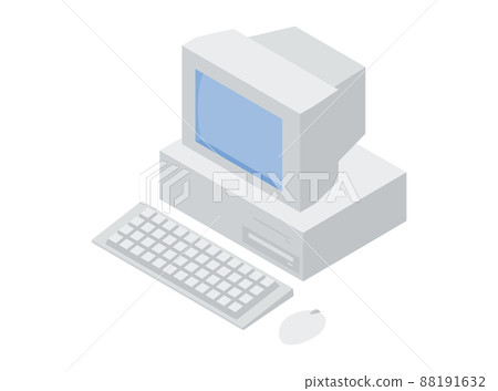 經典計算機插圖等距無主線 88191632