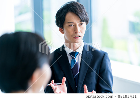 Business person meeting in the office "LINK FOREST" shooting cooperation 88193411