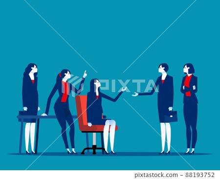 Business colleagues team arguing having dispute in office. Business conflict and teamwork problem 88193752
