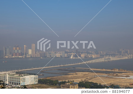 High angle view of the Macao skyline High angle view of the Macao skyline 88194077