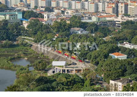 High angle view of the Taipa Houses Museum High angle view of the Taipa Houses Museum 88194084