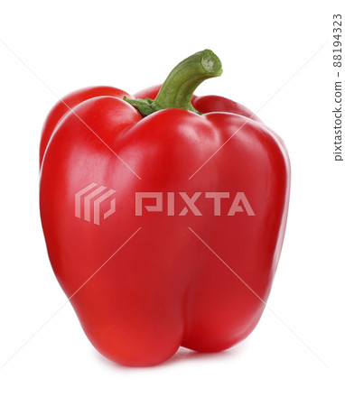 Ripe red bell pepper isolated on white Ripe red bell pepper isolated on white 88194323