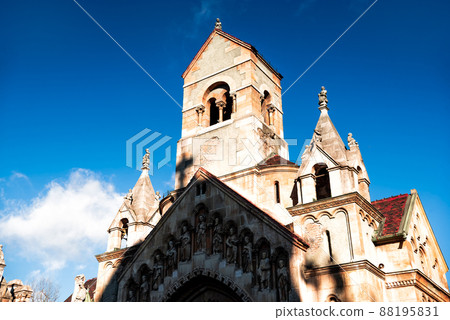Jak (Jaki) Chapel at Vajdahunyad Castle. Budapest, Hungary Jak (Jaki) Chapel at Vajdahunyad Castle. Budapest, Hungary 88195831