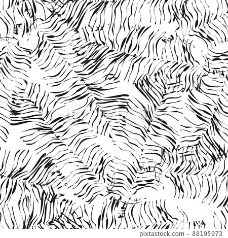 Abstract tiger skin seamless pattern. Camouflage background of exotic fur. 88195973