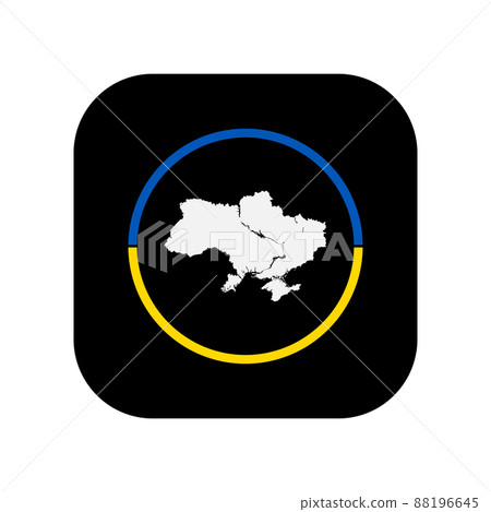 Ukraine map symbol icon. 88196645