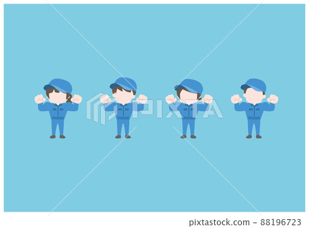 Simple worker set (mukimuki) Simple worker set (mukimuki) 88196723