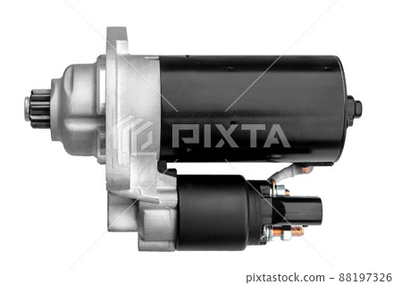 Spare parts - car starter on a white background 88197326