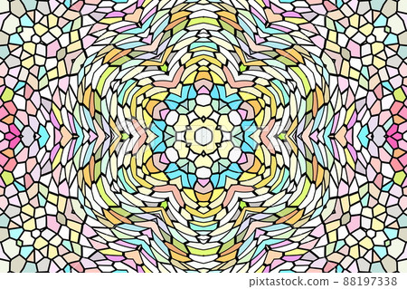 萬花筒對稱幾何圖案 88197338