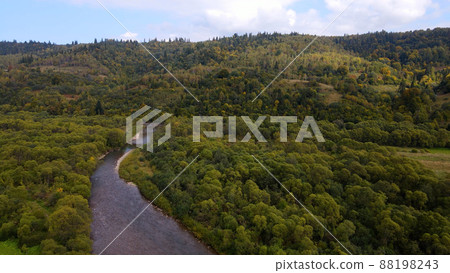 Wide river in the mountains. Nature Ukraine Wide river in the mountains. Nature Ukraine 88198243