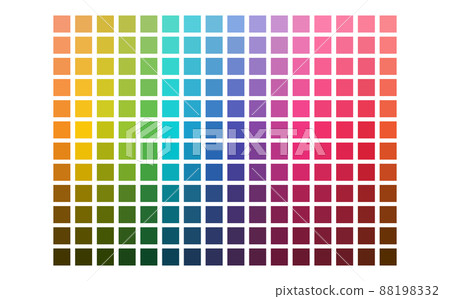 color chart designer tool texture pattern background. Color palette. Table color shades. Color harmony. Trend colors. Vector illustration isolated on white background color chart designer tool texture pattern background. Color palette. Table color shades. Color harmony. Trend colors. Vector illustration isolated on white background 88198332