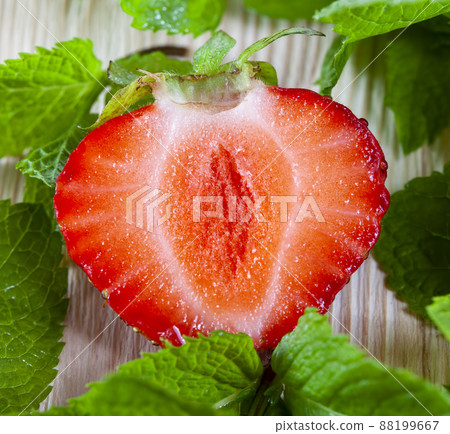 ripe red strawberries are used for making desserts ripe red strawberries are used for making desserts 88199667