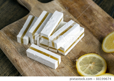 sweet Turkish delight with lemon flavor sweet Turkish delight with lemon flavor 88199674