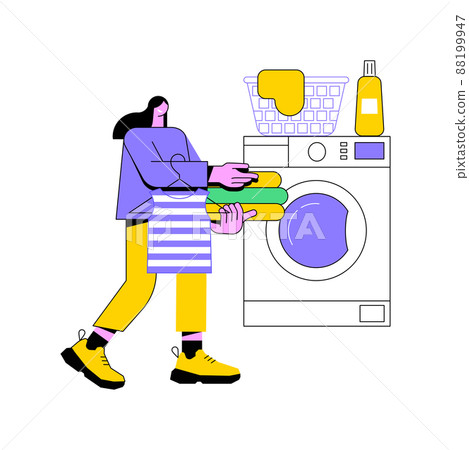 Laundry and dry cleaning abstract concept vector illustration. laundry facilities industry, cleaning and restoration services, pickup and delivery service, small niche business abstract metaphor. Laundry and dry cleaning abstract concept vector illustration. laundry facilities industry, cleaning and restoration services, pickup and delivery service, small niche business abstract metaphor. 88199947