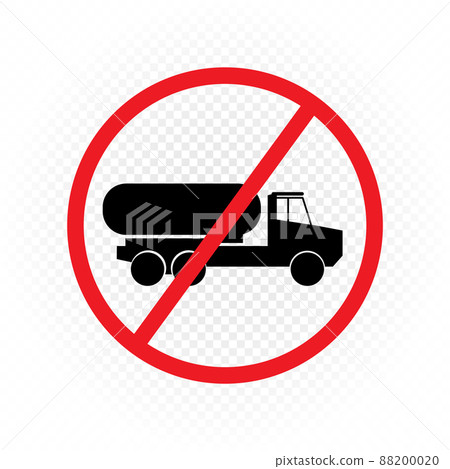 fuel truck move prohibited sign symbol 88200020