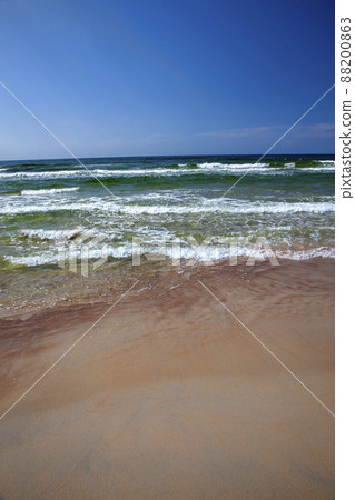 summer time on the baltic cold sea in sunny weather summer time on the baltic cold sea in sunny weather 88200863