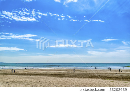 鎌倉材木座海岸的風景 鎌倉材木座海岸的風景 88202689