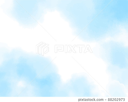 Watercolor texture background material blue summer image 88202973