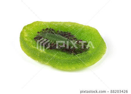 Dried kiwi isolated on white background 88203426