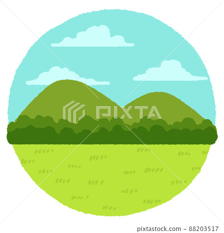 Mountain icon (circle) 88203517