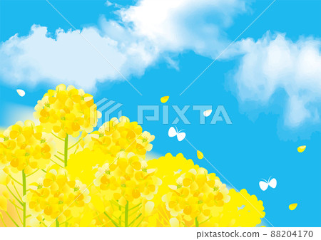Spring leaf flower background illustration 88204170