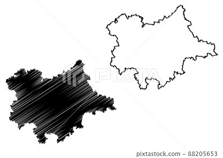 Dingolfing-Landau district (Federal Republic of Germany, rural district Lower Bavaria, Free State of Bavaria) map vector illustration, scribble sketch Dingolfing Landau map Dingolfing-Landau district (Federal Republic of Germany, rural district Lower Bavaria, Free State of Bavaria) map vector illustration, scribble sketch Dingolfing Landau map 88205653