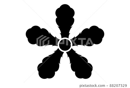 Five Japanese family crests Five Japanese family crests 88207329