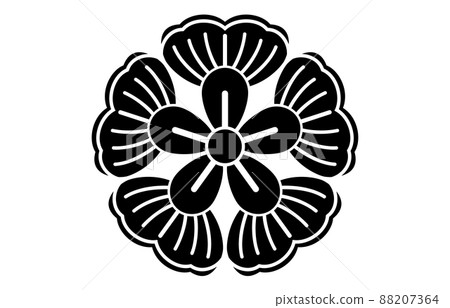 Japanese family crest kudzu flower 88207364