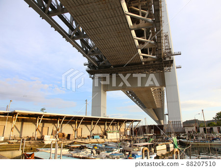 下井港 下井漁港 瀨戶大橋 岡山縣倉敷市 瀨戶內海 88207510