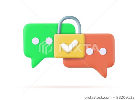 3d Chat bubble 88209132