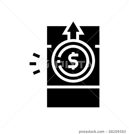 gas asset inflation glyph icon vector illustration 88209383