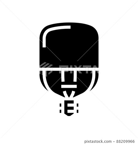 power light bulb glyph icon vector illustration 88209966