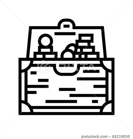 open chest line icon vector illustration open chest line icon vector illustration 88210030