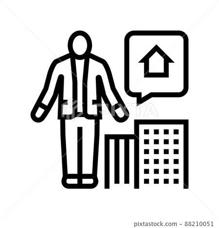 property manager line icon vector illustration property manager line icon vector illustration 88210051
