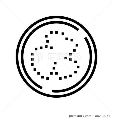 slice eggplant line icon vector illustration 88210237