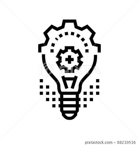 innovation light bulb line icon vector illustration innovation light bulb line icon vector illustration 88210516