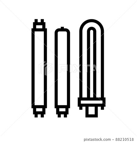 lamp light bulb line icon vector illustration lamp light bulb line icon vector illustration 88210518