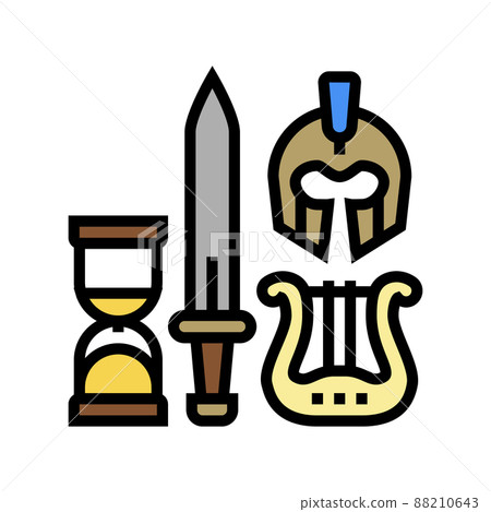 antiques treasure color icon vector illustration antiques treasure color icon vector illustration 88210643