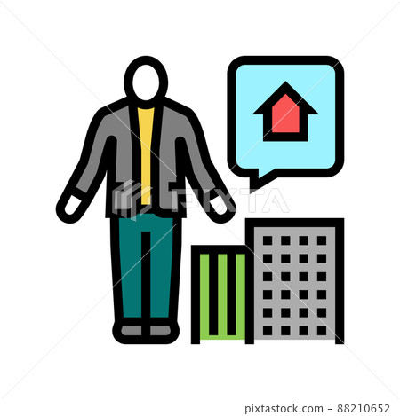 property manager color icon vector illustration property manager color icon vector illustration 88210652