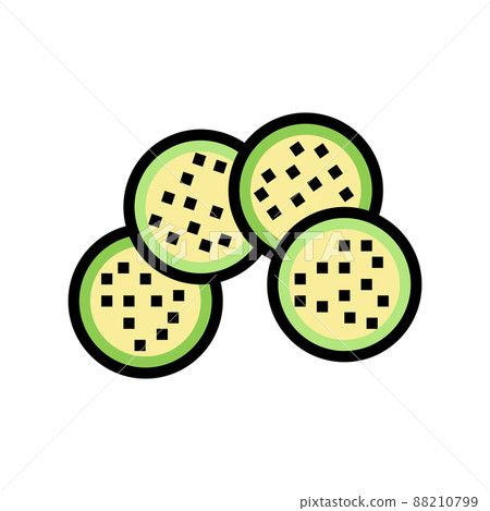 cut eggplant color icon vector illustration 88210799