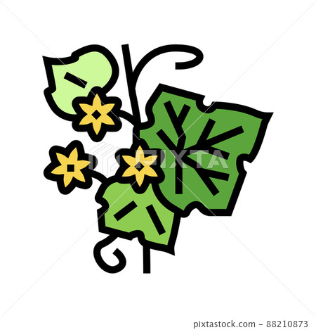 leaf plant color icon vector illustration leaf plant color icon vector illustration 88210873
