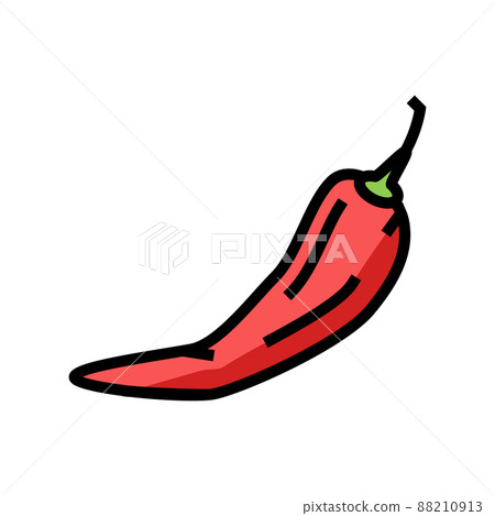 chili pepper color icon vector illustration chili pepper color icon vector illustration 88210913