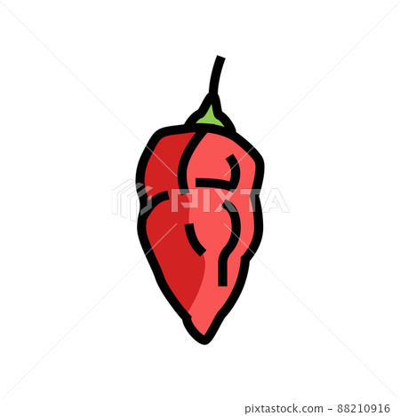 ghost pepper color icon vector illustration ghost pepper color icon vector illustration 88210916