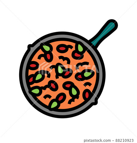 chili con carne color icon vector illustration chili con carne color icon vector illustration 88210923