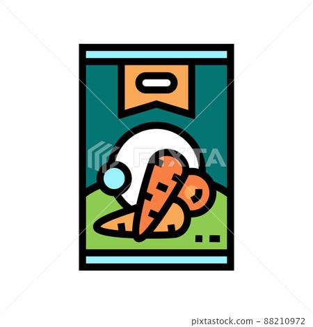 can carrot color icon vector illustration 88210972